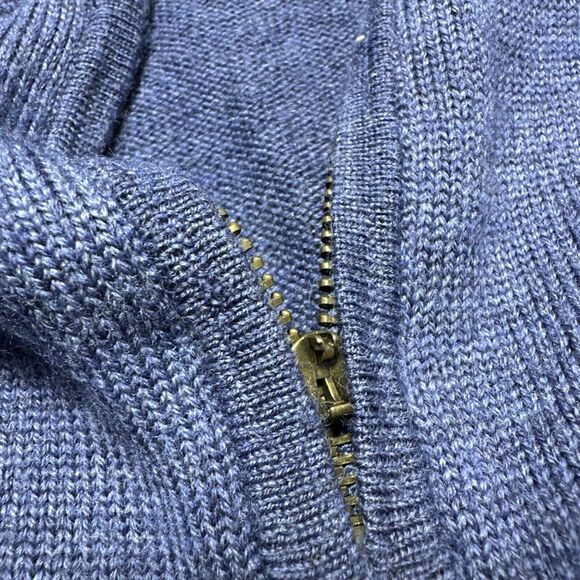 Polo Golf Ralph Lauren 100% Merino Wool Half-Zip Sweater XL Blue Pullover - Picture 5 of 8